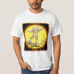 Sock Monkey Skateboard T-shirt