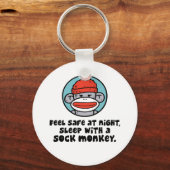Sock Monkey Sleutelhanger (Voorkant)