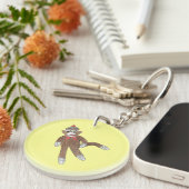 Sock Monkey-Sleutelhanger Sleutelhanger (Voorkant Rechts)
