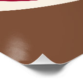 Sock Monkey Smile(Boy)Glanzend Poster Perfect Poster (Hoek)