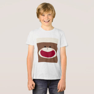 Sock Monkey Smile(jongen) Tri-Blend Shirt