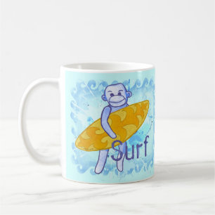 Sock Monkey Surfer mok