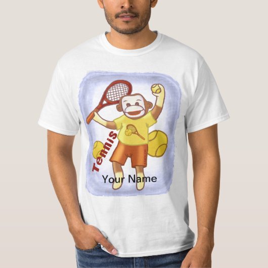 Sock Monkey Tennis t-shirt (Voorkant)