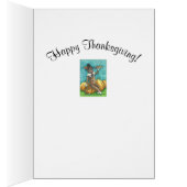 SOCK MONKEY THANKSGIVING GREETING CARD Verse (Intérieur (Droit))