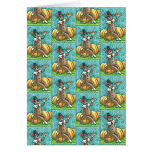 SOCK MONKEY THANKSGIVING WENSKAART Blank
