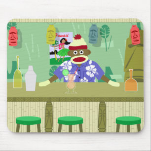 Sock Monkey Tiki Bar Muismat