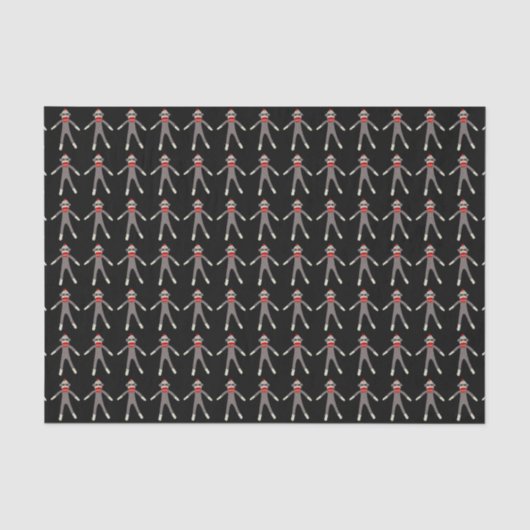 Sock Monkey Tissuepapier (Voorkant)