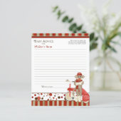 Sock Monkey, Tricycle, Boy Baby shower Advice (Staand voorkant)