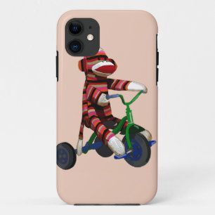 Sock Monkey Tricycle iPhone 11 Hoesje