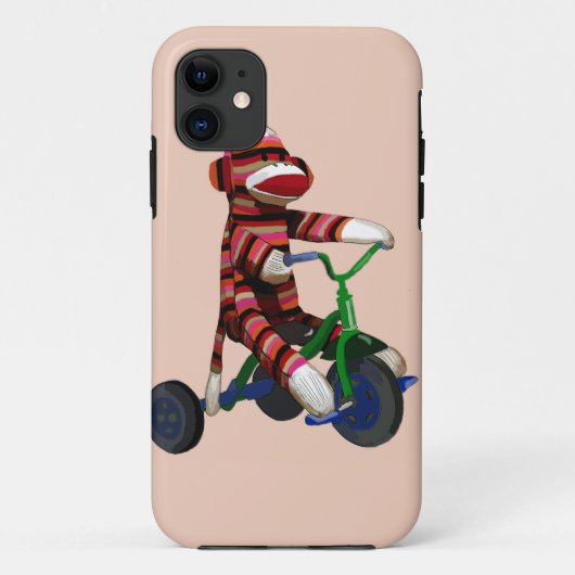 Sock Monkey Tricycle Case-Mate iPhone Case (Achterkant)
