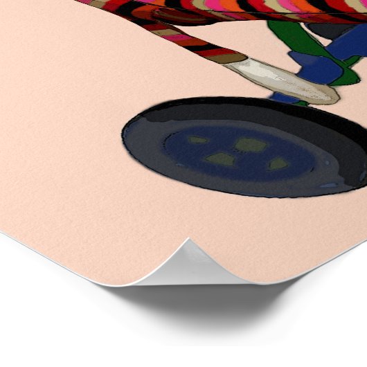 Sock Monkey Tricycle Poster (Hoek)