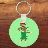 Sock Monkey Ukulele Sleutelhanger (Voorkant)