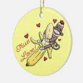 Sock Monkey Valentine ornement Affichette de porte (Gauche)