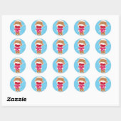 Sock Monkey Valentine Sticker (Feuille)