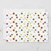 Sock Monkey Verjaardagspartij Uitnodigingen Kids (Achterkant)