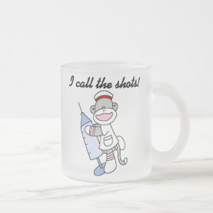 Sock Monkey verpleegster ik noem de showcadeautjes Matglas Koffiemok