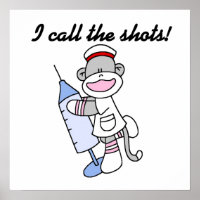 Sock Monkey verpleegster ik noem de showcadeautjes