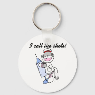 Sock Monkey verpleegster ik noem de showcadeautjes Sleutelhanger