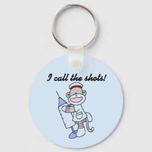 Sock Monkey verpleegster ik noem de showcadeautjes Sleutelhanger
