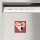 Sock Monkey Wedding Magneet (Insitu (Vaatwasser))