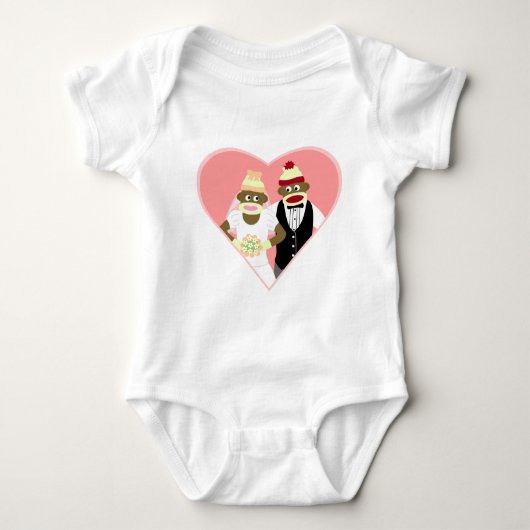 Sock Monkey Wedding Romper (Voorkant)