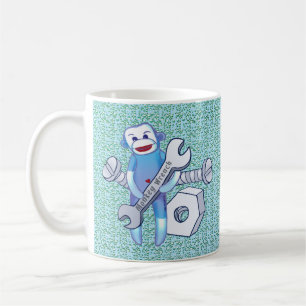 Sock Monkey wrench mécanique mug