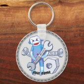 Sock Monkey Wrench mechanische sleutelhanger (Voorkant)