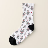 Sock Monkeys avec Red Hearts Motif (Gauche - extérieur)
