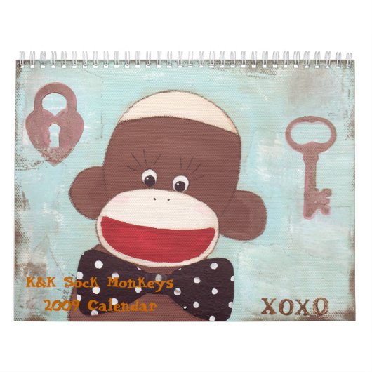 Sock Monkeys Cale Kalender (Hoes)