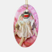 Sock Monkeys voor de Cure Angel Oval Ornament (Rechts)