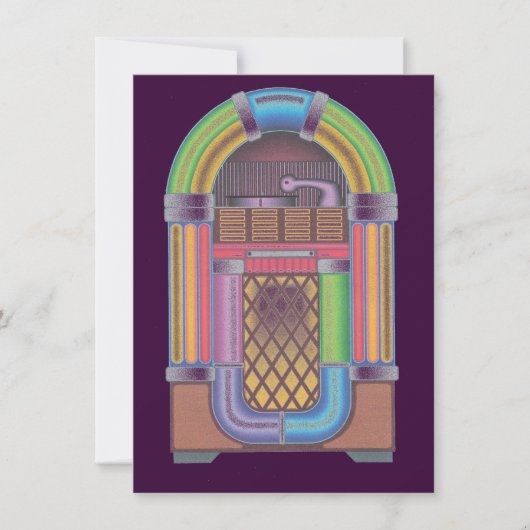  Sock Record Hop Dance Jukebox Paars (Voorkant)