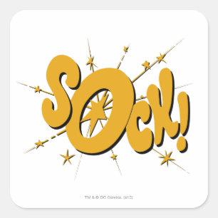 SOCK! VIERKANTE STICKER