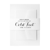 Sock Wrap voor uw Groom Uitnodigingen Wikkel (Voorkant Voorbeeld)