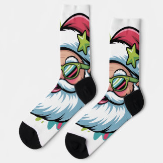 Socken mit Weihnachtsmotiv-Santa Claus Sokken