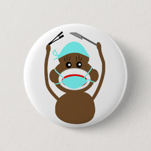 Socket Money General Chirgery—Schattig Ronde Button 5,7 Cm