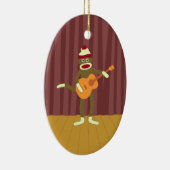 Socket Monkey Aoustic Guitar Keramisch Ornament (Rechts)