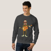 Socket Monkey Aoustic Guitar Sweatshirt (Voorkant volledig)
