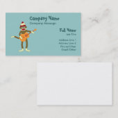 Socket Monkey Aoustic Guitar Visitekaartje (Voorkant / Achterkant)