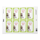 Socket Monkey bookplate Etiket (Full Sheet)