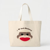 Socket Monkey Face Classic Bags Grote Tote Bag (Voorkant)
