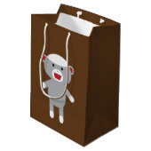 Socket Monkey Gift Bag Medium Cadeauzakje (Achterkant Gekanteld)