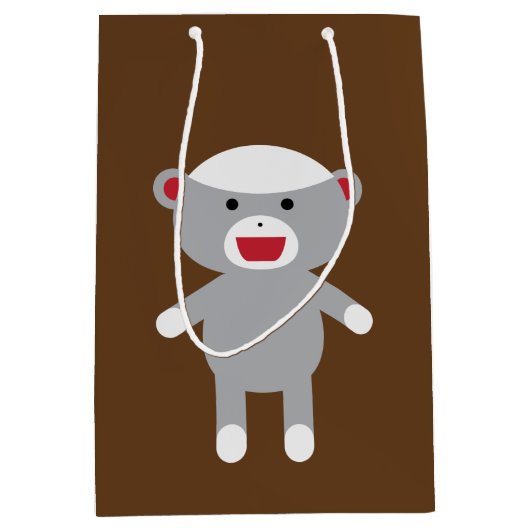 Socket Monkey Gift Bag Medium Cadeauzakje (Voorkant)