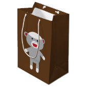 Socket Monkey Gift Bag Medium Cadeauzakje (Voorkant Gekanteld)