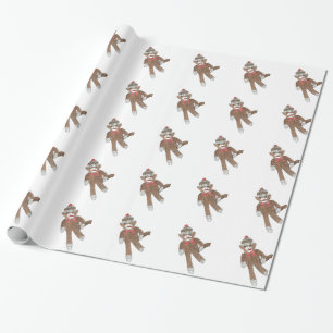 Socket Monkey Gift Wrap Cadeaupapier