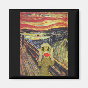 Socket Monkey Scream magnet Magneet