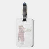 Socket Monkey-spelcomputer Bagagelabel (Achterkant verticaal)