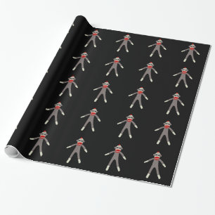Socket Monkey Wrapping Paper Cadeaupapier