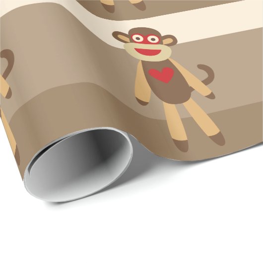 Socket Monkeys Cadeaupapier (Rol Hoek)