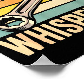 Socket Wrench Whisperer Retro Mechanic Crew Auto T Poster (Hoek)