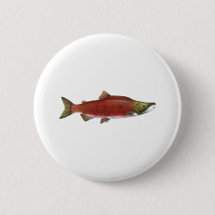 Sockeye Salmon Ronde Button 5,7 Cm